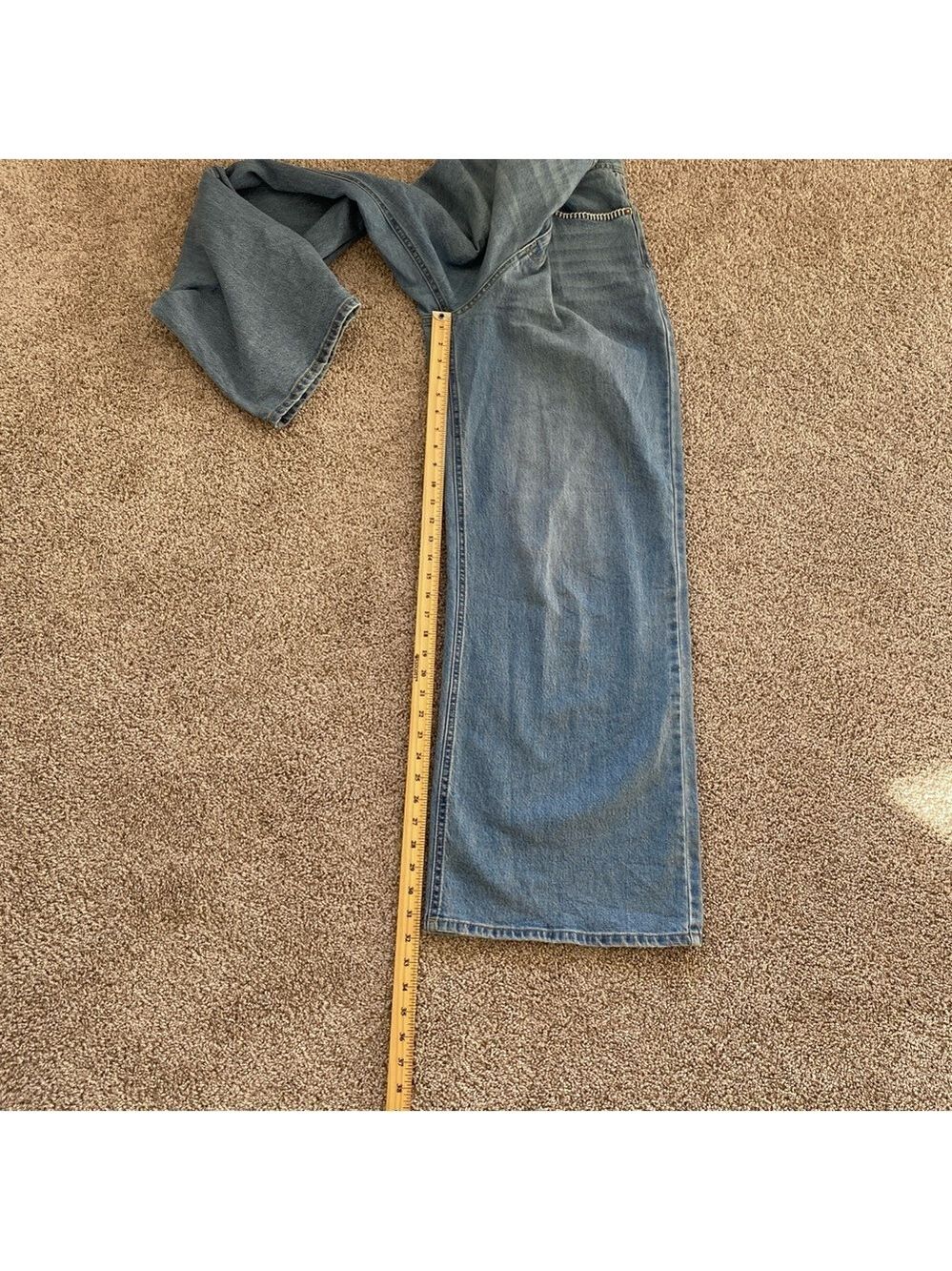 Scotch & Soda The Daze Wide Leg High Rise Jeans Blue Sz 32 - Picture 11 of 12